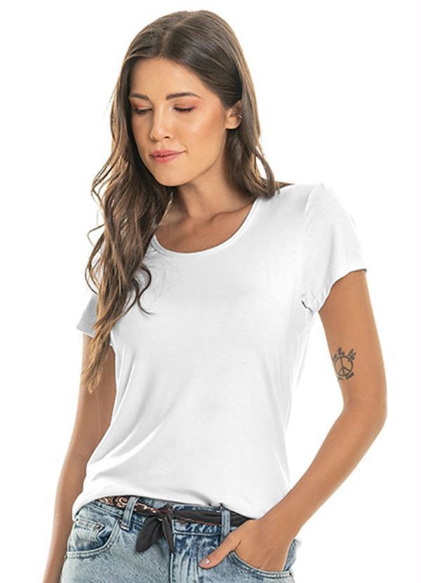Blusa Viscotorcion Feminina Branco