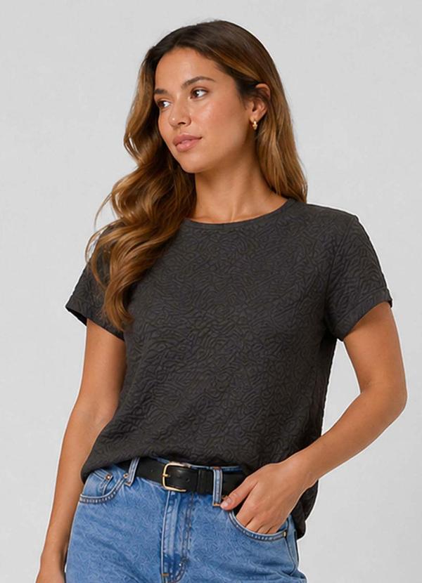 Camisa Feminina Básica Malha Tapirus Cinza