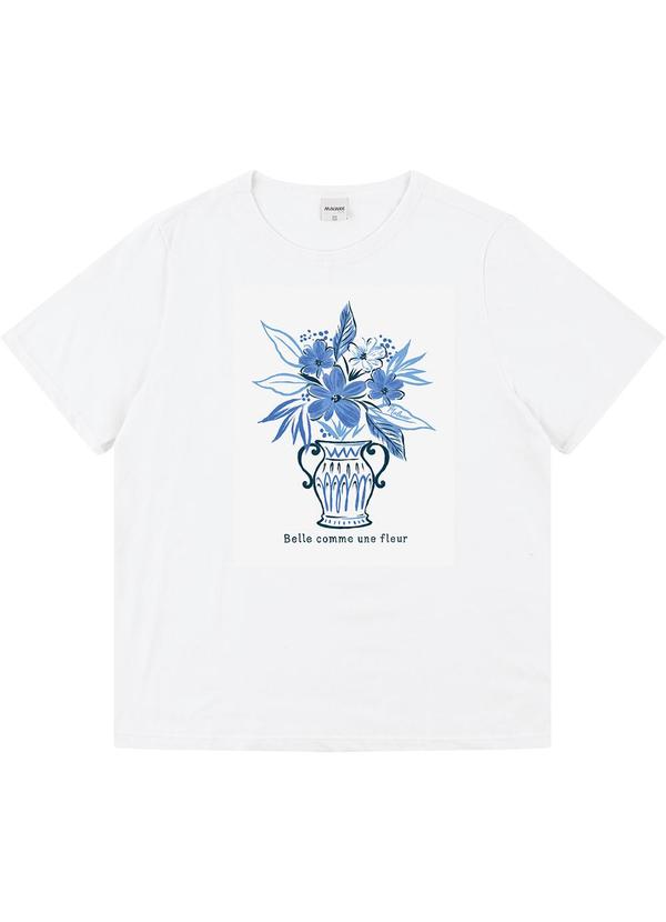 Camiseta Belle Comme Une Fleur Branco