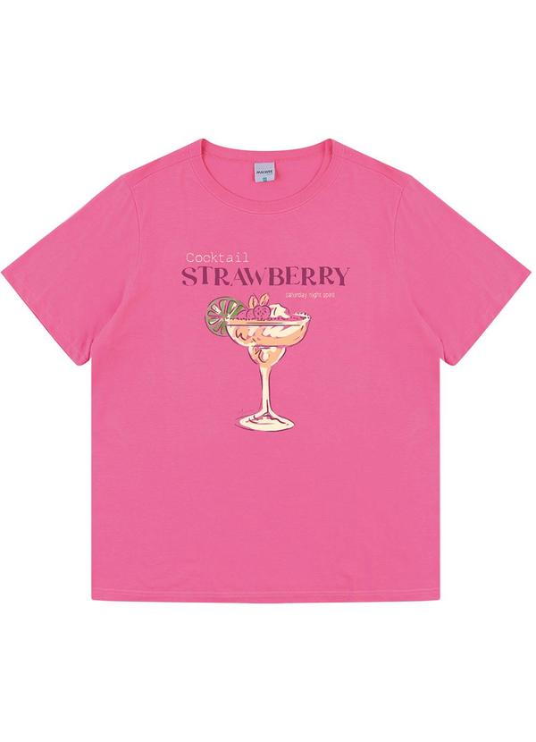 Camiseta Cocktail Strawberry Rosa