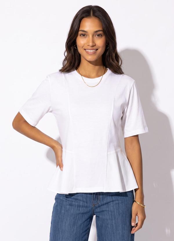 Camiseta em Algodão Cj Off White