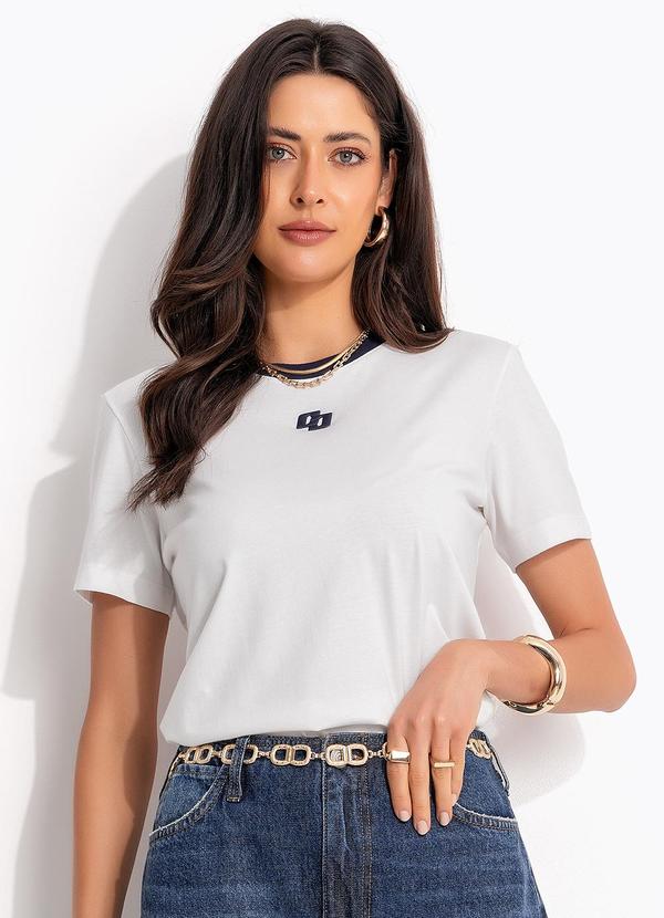 Camiseta em Algodão Off White