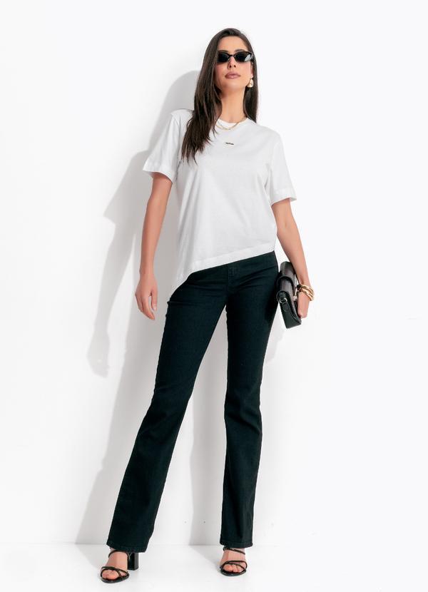 Camiseta em Algodão Off White