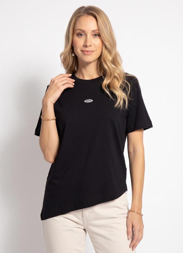 Camiseta em Algodão Preto