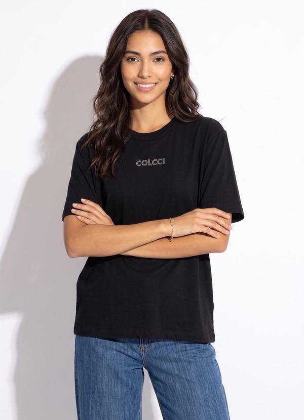 Camiseta em Algodão Preto
