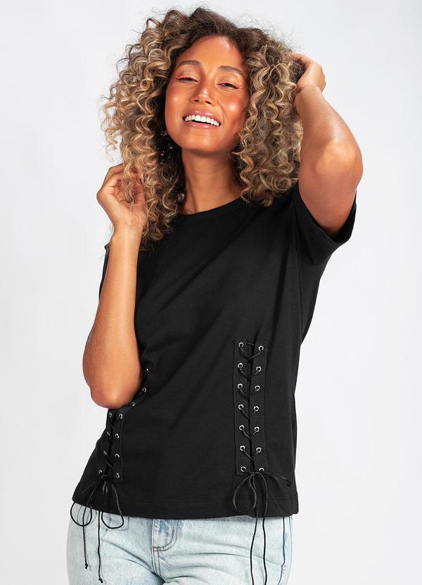 Camiseta em Malha Preto