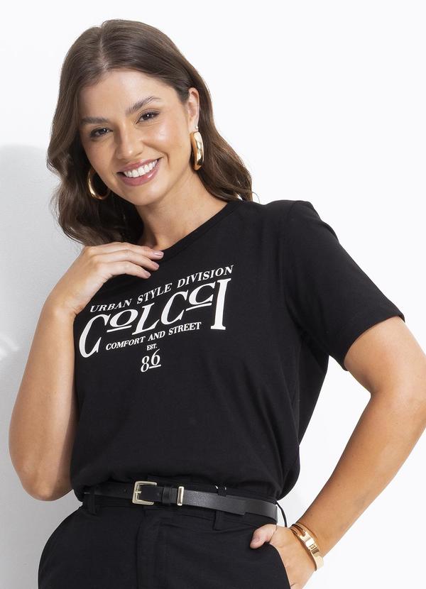 Camiseta em Malha Preto