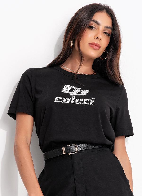 Camiseta em Malha Preto