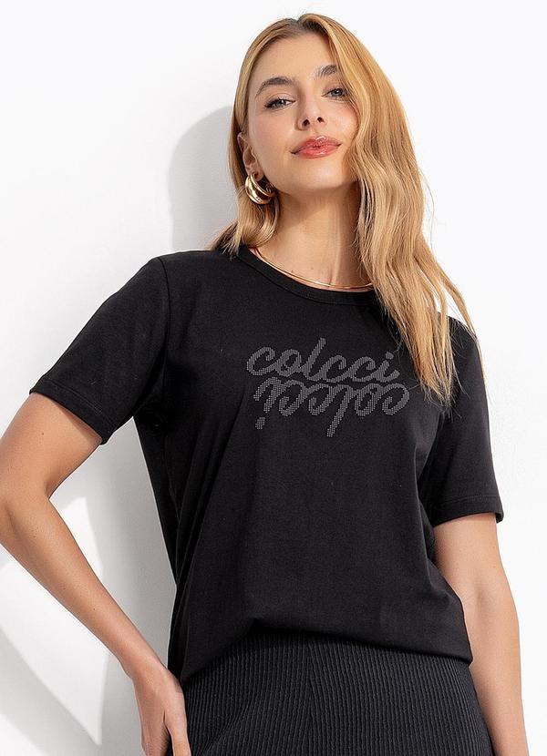 Camiseta em Malha Preto