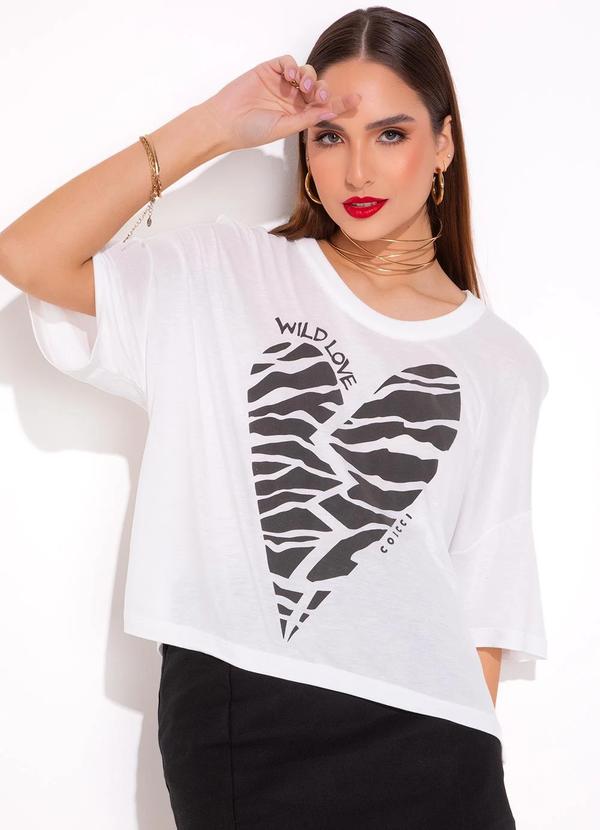 Camiseta em Viscose Branco