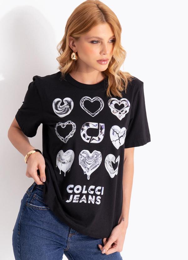 Camiseta Estampada Cj Preto
