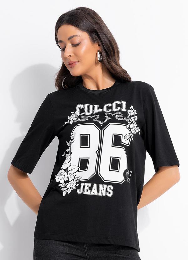 Camiseta Estampada Cj Preto
