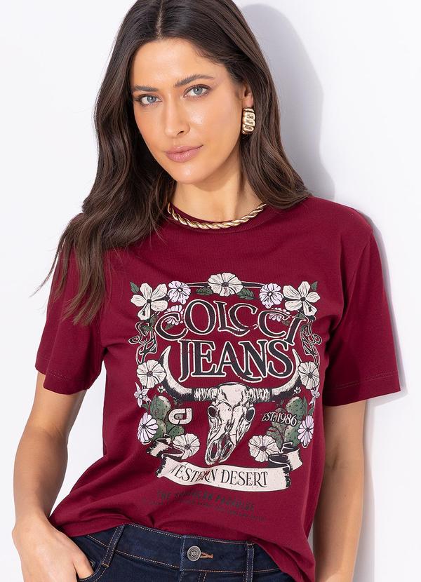 Camiseta Estampada Cj Vermelho
