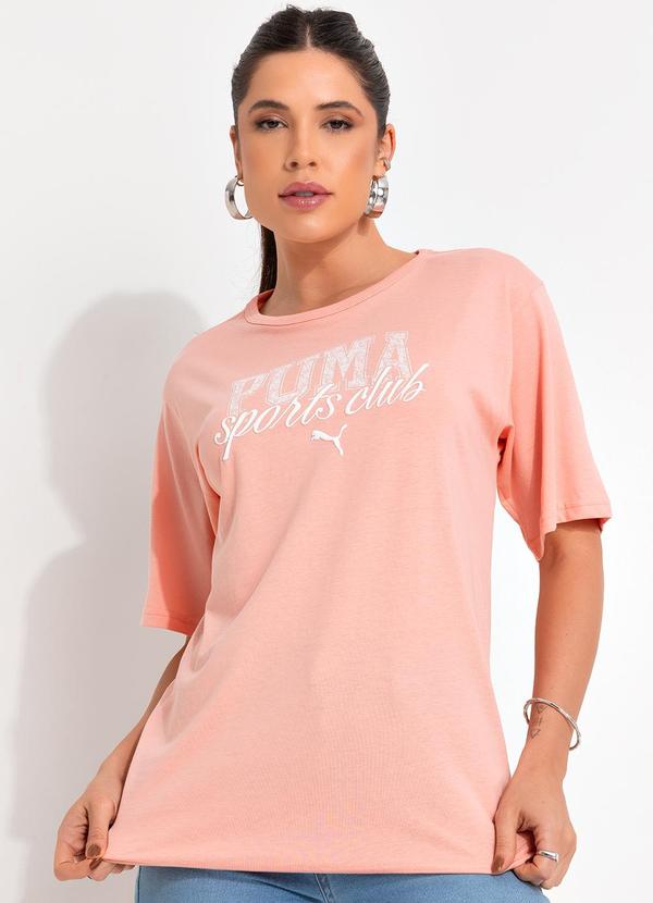 Camiseta M/C Class Relaxed Tee Rosa