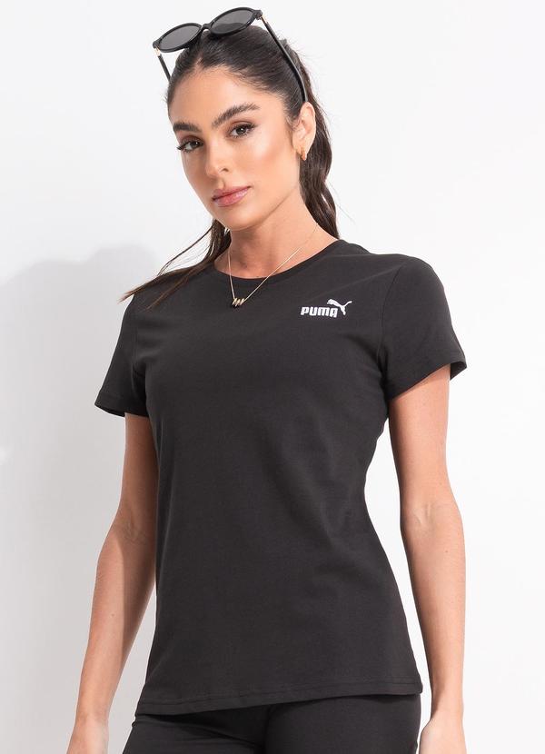 Camiseta M/C Ess Small Logo Tee W Preto