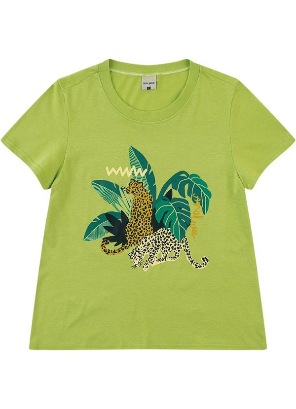 Camiseta Onças Pintadas em Malha Verde