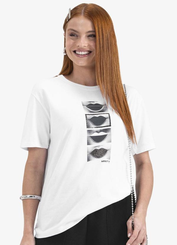 Camiseta T-Shirt em Meia Malha Branco
