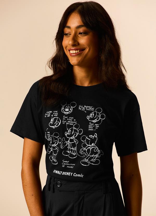 Camiseta Walt Disney Comic® Preto