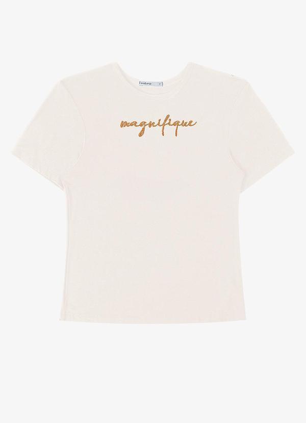 T- Shirt Feminina Bege
