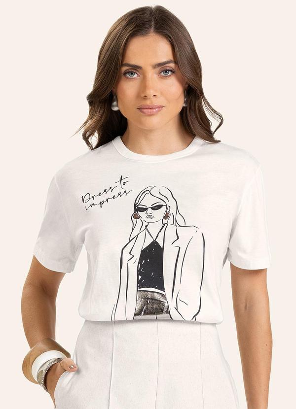 T- Shirt Feminina Bege