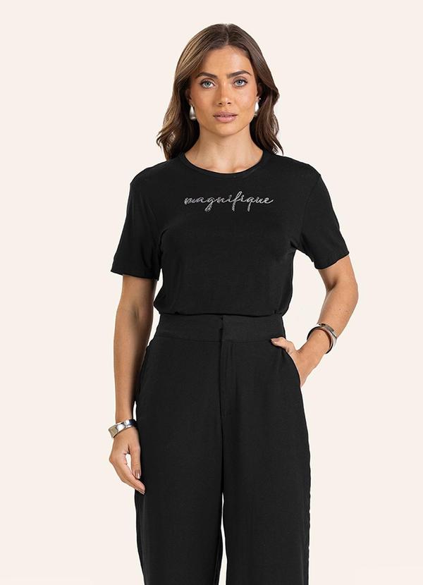 T- Shirt Feminina Preto