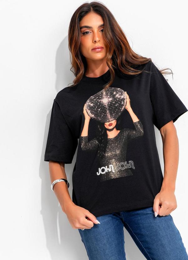 T-Shirt Party Girl Jj Preto