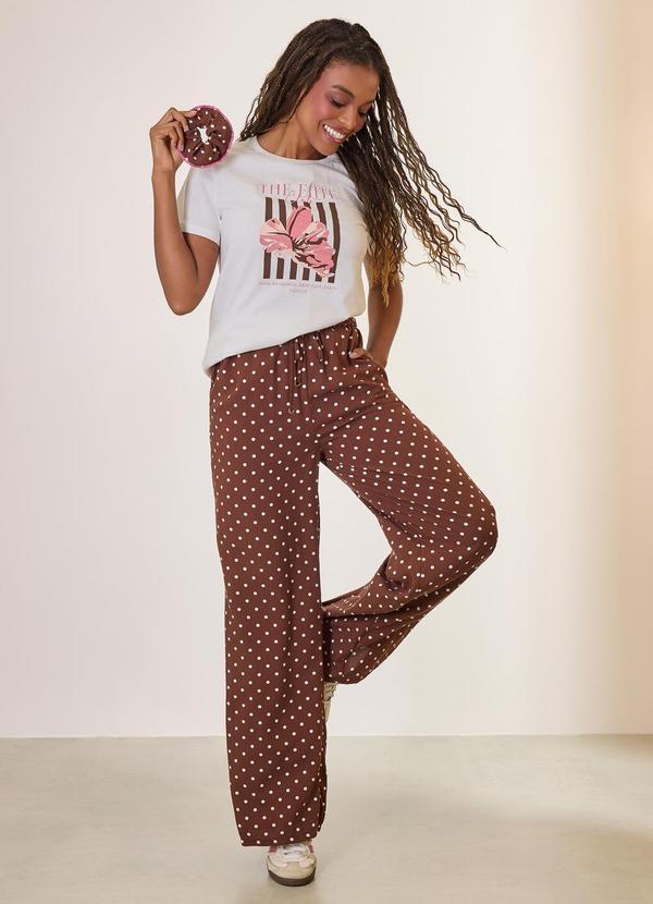 Tshirt com Scrunchie Agua Acinzentada