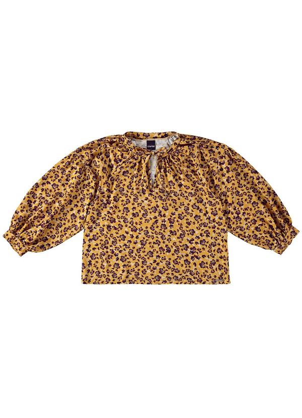 Vista 2 Blusa Ampla Liberty Amarelo Enfim Enfim