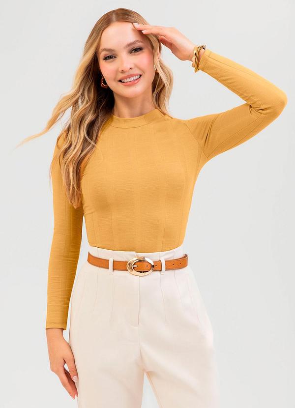Blusa em Canelado Amarelo