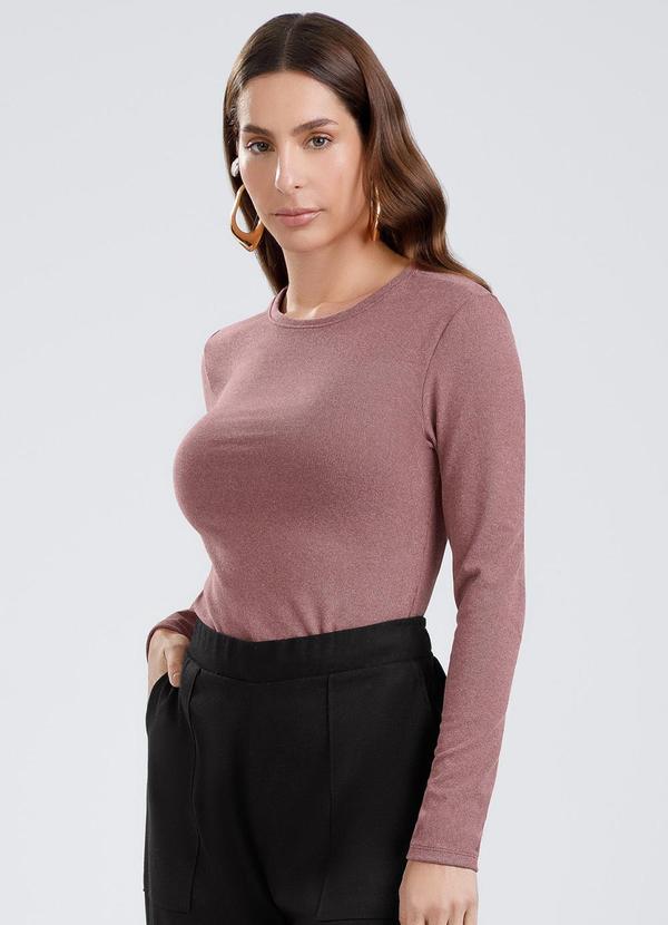 Blusa em Canelado Aveludado Vermelho Escuro