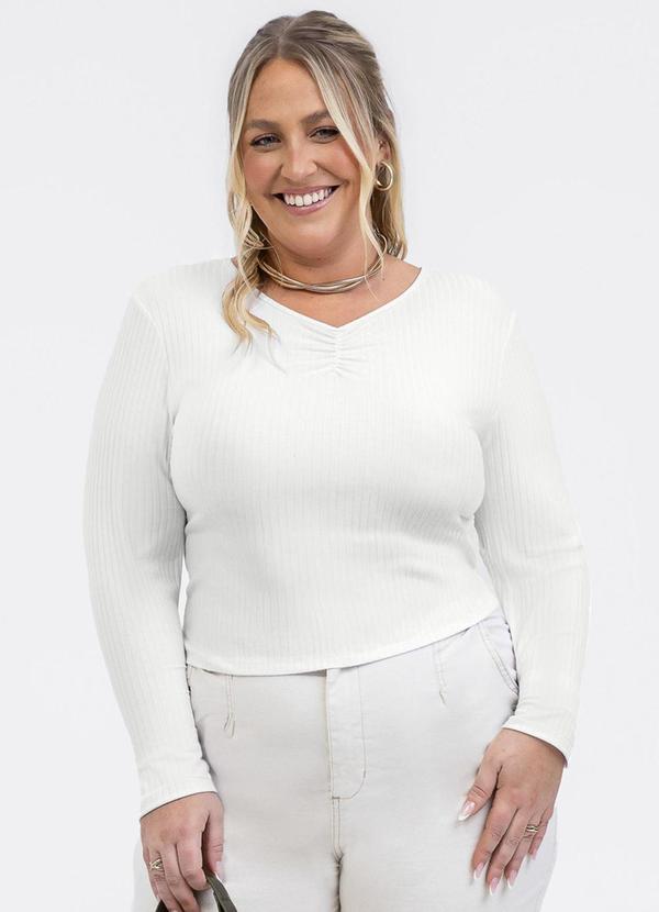 Blusa em Canelado Branco