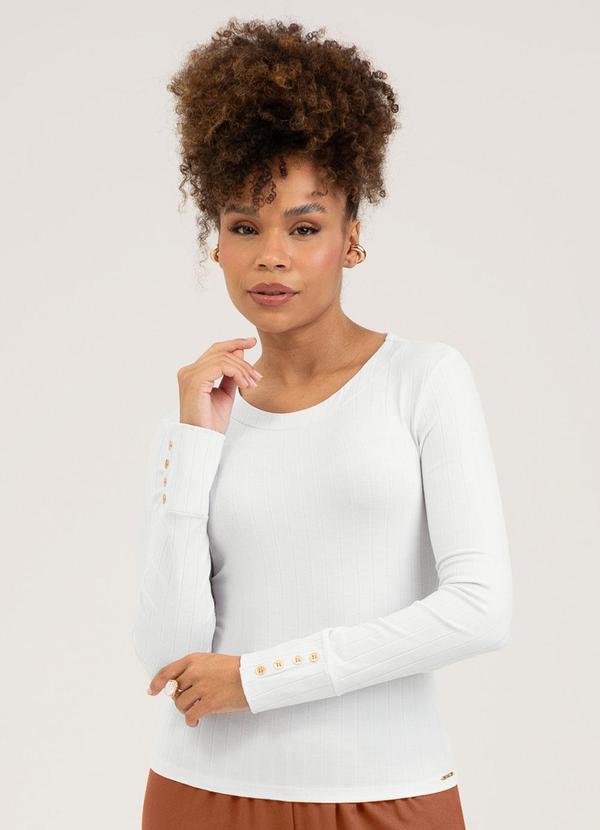 Blusa em CaneladoBranco