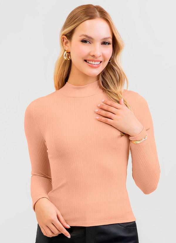 Blusa em Canelado Laranja