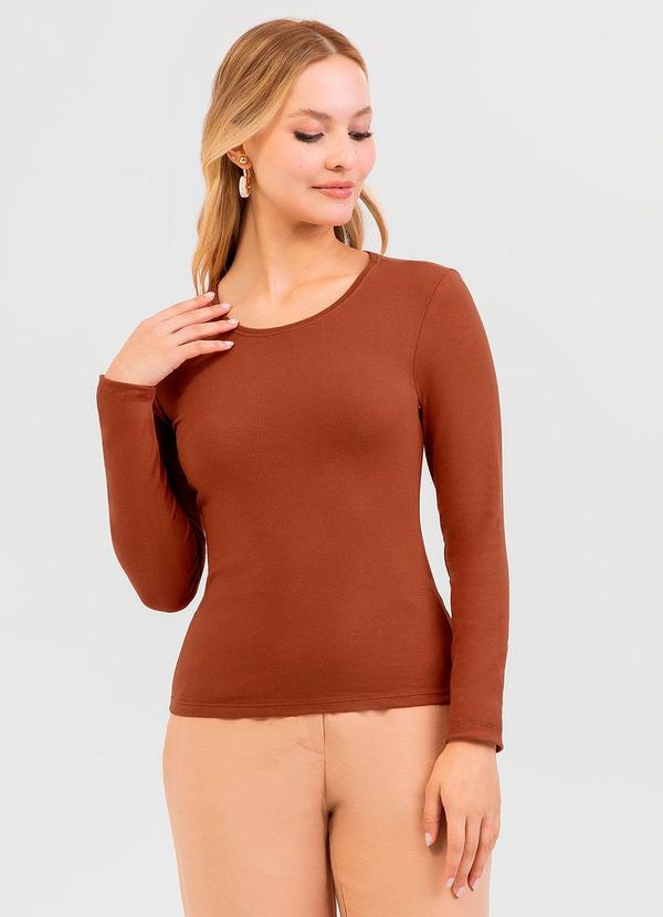 Blusa em Cotton Marrom