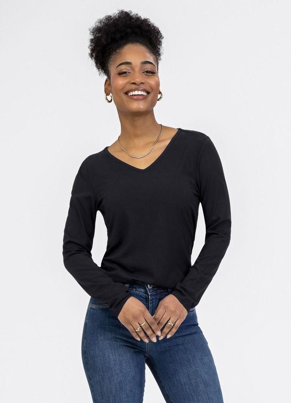 Blusa em Misturinha Preto