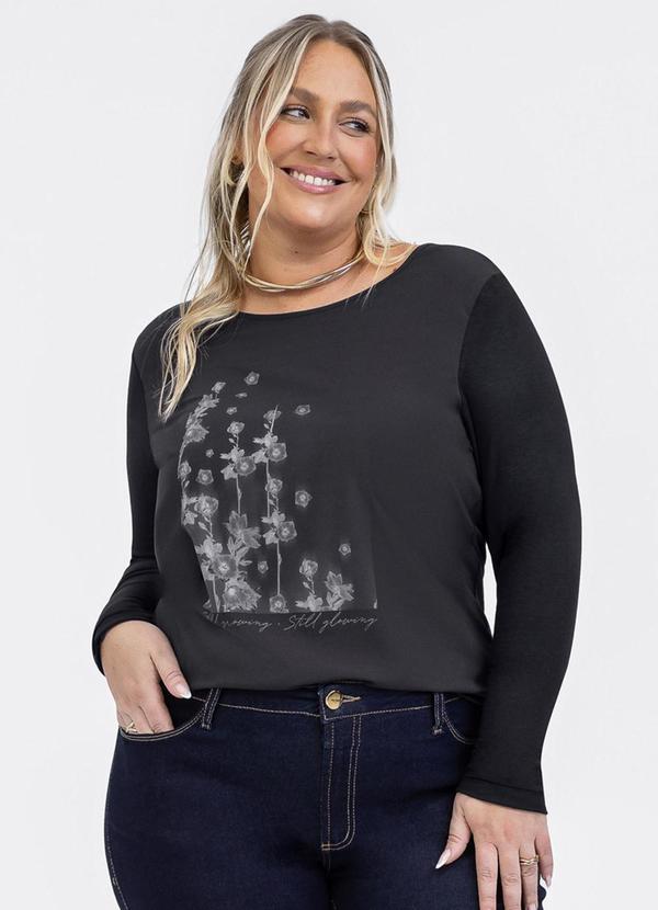 Blusa em Misturinha Preto