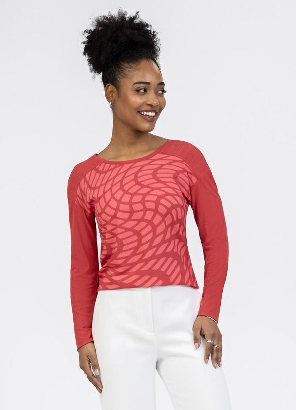 Blusa em Misturinha Vermelho