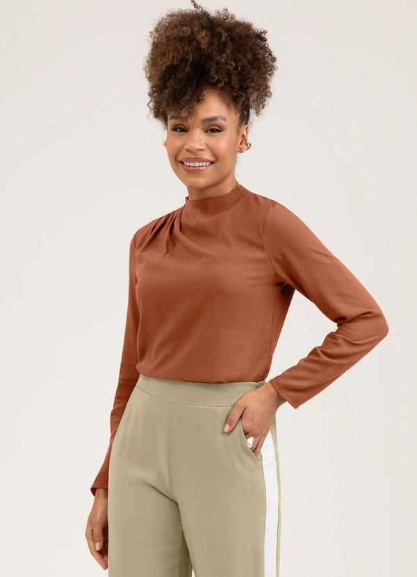 Blusa em Viscose Marrom