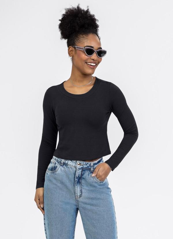 Blusa em Viscose Preto