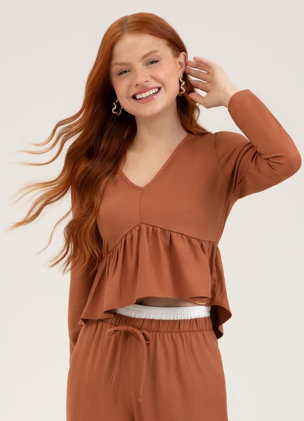Blusa em Viscose You Marrom