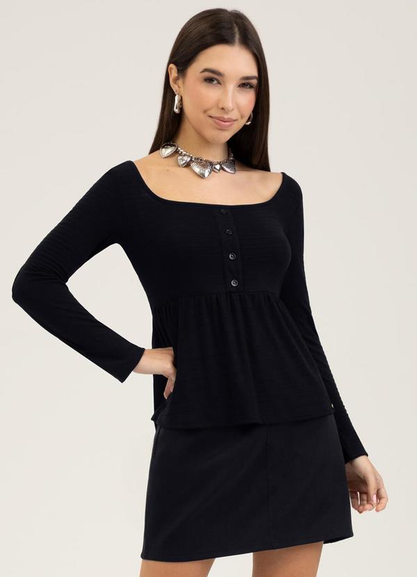 Blusa em Viscose You Preto
