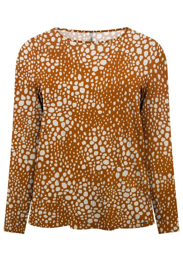 Blusa Estampada Plus Size Laranja