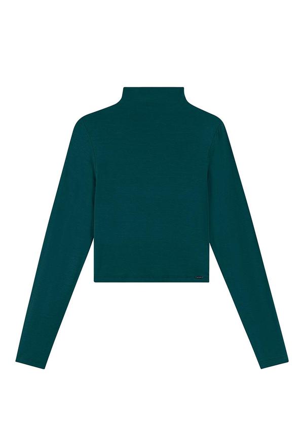 Blusa Feminina Adulta Gola Alta Verde