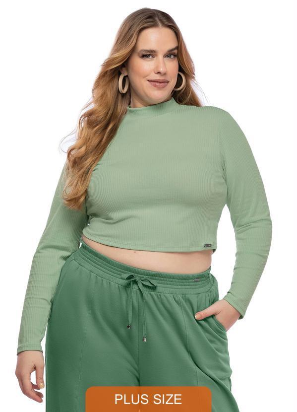 Vista 2 Blusa Feminina Adulto Verde Maelle Maelle