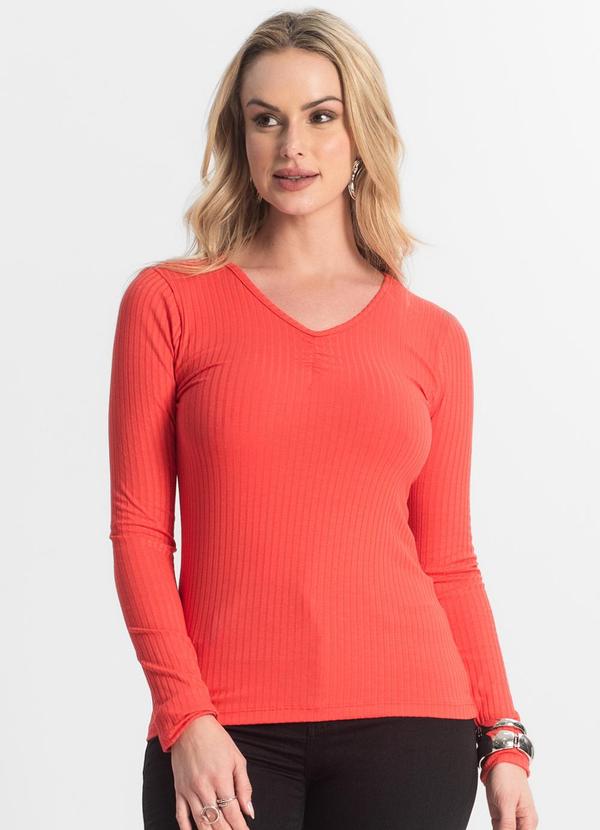 Blusa Feminina Canelada Vermelho