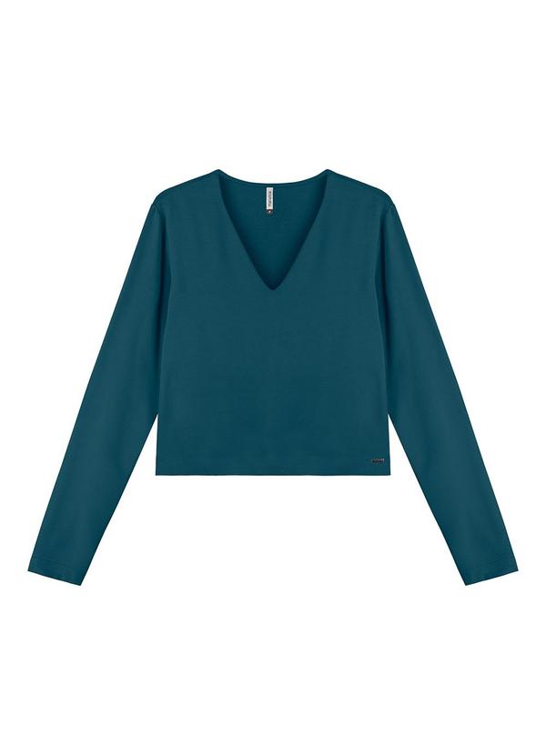 Blusa Feminina Decote V Verde