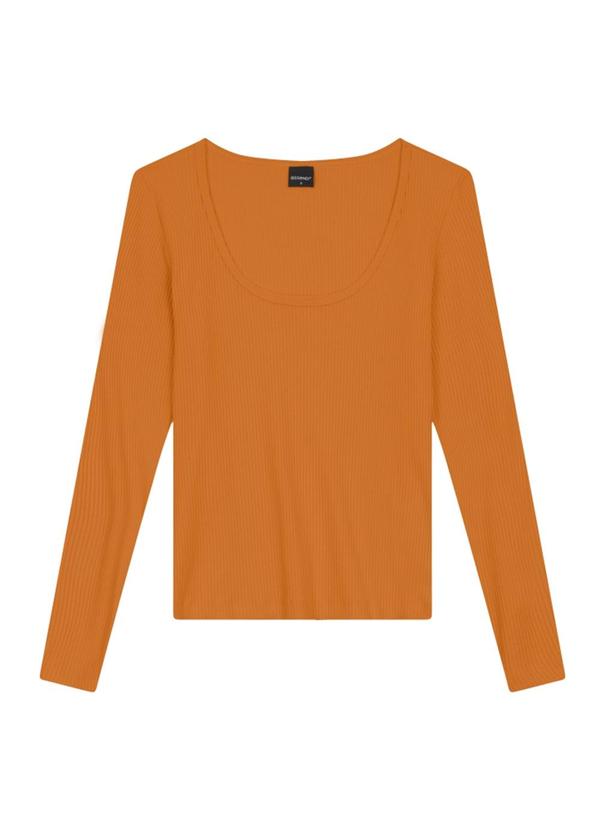 Blusa Feminina em Ribana Laranja