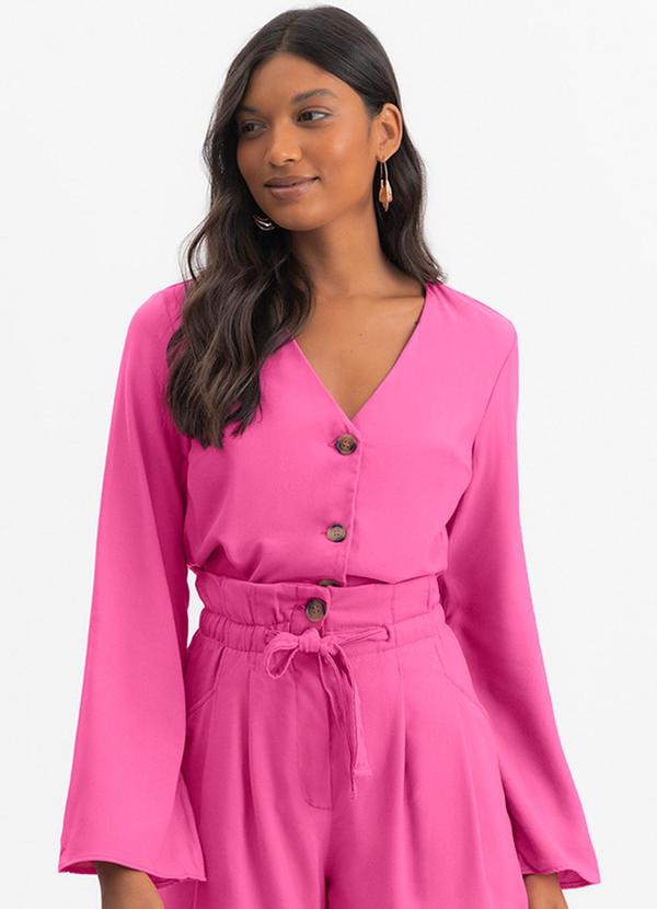 Blusa Feminina em Viscose Rosa