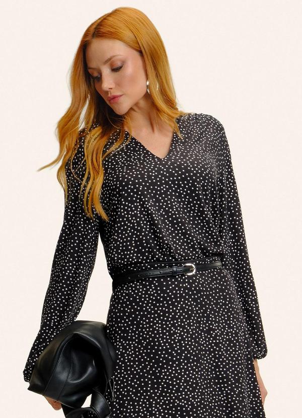 Blusa Feminina Manga Longa Bufante Preto
