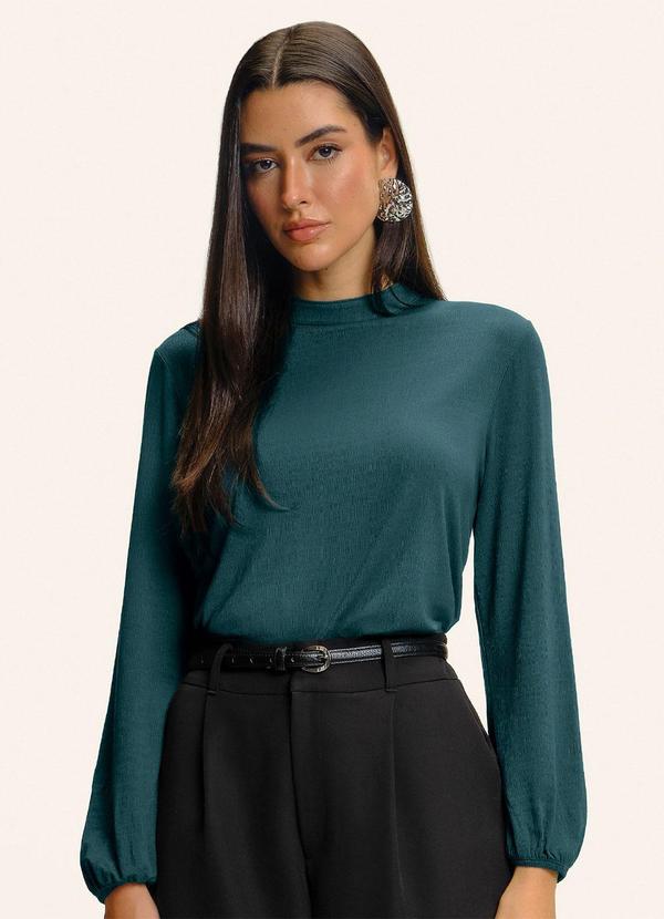 Blusa Feminina Manga Longa Bufante Verde